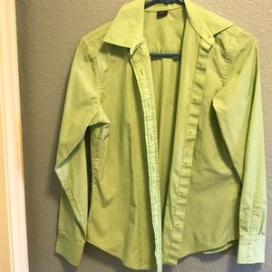 Green Van Heusen dress shirt.